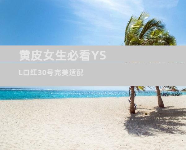 黄皮女生必看YSL口红30号完美适配