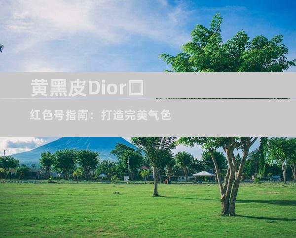 黄黑皮Dior口红色号指南：打造完美气色